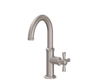 Curving Spout, Side Lever Control, Miramar Cross Handle