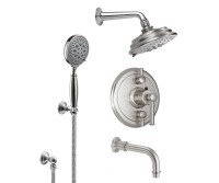 Shower Head, Tub Spout, Hand Shower on a Hook