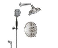 Multi-Function Shower Head, Shower Arm, Hand Shower on a Hook - 2 Lever Control