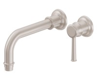 Long Spout, 2 Hole, Single Handle Wall Faucet