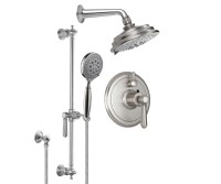 Multi-Function Shower Head, Shower Arm, Hand Shower on a Slide Bar