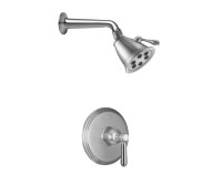 6 Jet Shower Head, Shower Arm, Montecito Lever Control