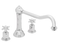 Paddle Cross Handles with Traditional Spout, Tub Faucet