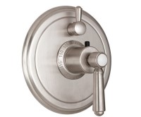 Round Plate, 1 Control, Lever Handle