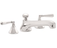 Traditional Style Tub Filler with Lever Handles