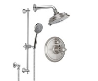 Multi-Function Shower Head, Shower Arm, Hand Shower on a Slide Bar