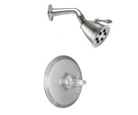 6 Jet Shower Head on 4 Inch Shower Arm, Monterey Control