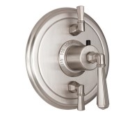 Round Back Plate - Style Therm with 2 Stops, Lever Handles