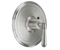 Round Back Plate - Style Therm with Lever Handle