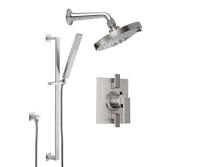 Multi-Function Shower Head, Shower Arm, Hand Shower on a Slide Bar, 2 Lever Control