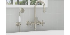 Freestanding Tub Filler Shown with Cross Handles