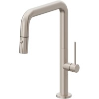 Quad Square Spout, Pull-down Spray, Stick Handle
