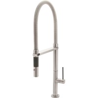 Spring Spout, Button Trigger, Black Stick Handle