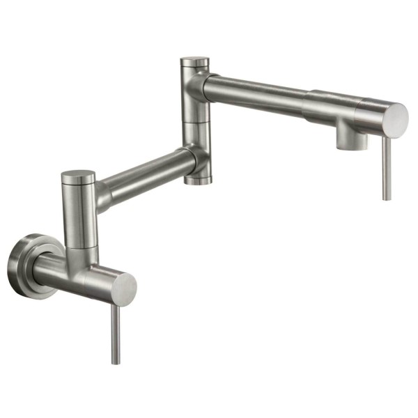 Contemporary Swivel Pot Filler with Two Handles