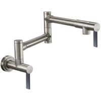 Black Flat Blade Contemporary Swivel Pot Filler