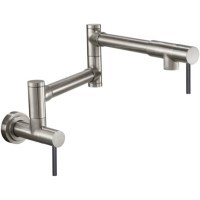 Black Long Post Handle Contemporary Swivel Pot Filler