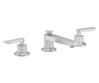 Widespread Faucet, Lever Handles, Shown in Satin Nickel