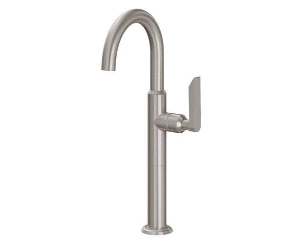 Tall, Curving Spout, Side Lever Control, Rincon Bay Lever Handle