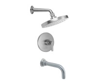 Round Shower Head, Shower Arm, Rincon Bay Handle