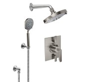 Multi-Function Shower Head, Shower Arm, Hand Shower on a Hook - 2 Lever Control