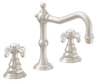 Traditional Widespread Faucet Swith Drop Cross Handle