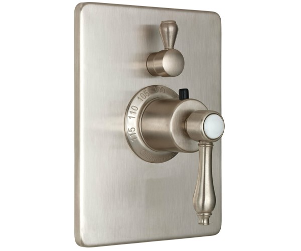 Rectangle Back Plate, Lever Handle - Style Therm with 2 Stops