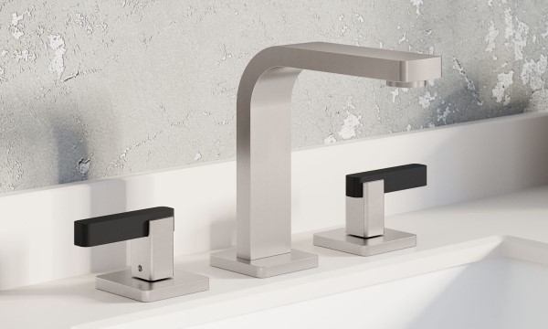San Elijo Modern Widespread Sink Faucet with Metal Lever Handles