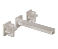 2 Metal Cross Handles, Squared Spout