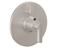 Round Back Plate, Metal Lever Handle