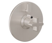 Round Trim Plate, Metal Cross Handle