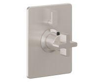 Rectangle Trim Plate, Metal Cross Handle