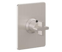 Rectangle Back Plate, Metal Cross Handle