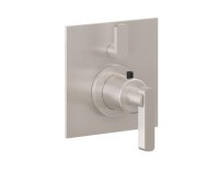 Flat Back Plate, Metal Lever Handle