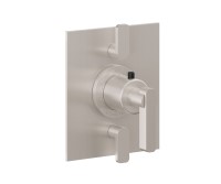 Flat Back Plate, Metal Lever Handle, 2 Smaller Controls