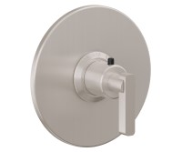 Round Back Plate, Metal Lever Handle