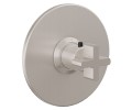 Round Back Plate, Metal Cross Handle