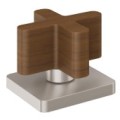 Square Base, Teak Cross Handle