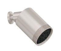 Round Tube Shower Head with Knurl Trim