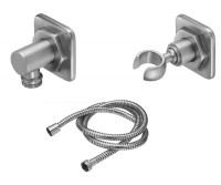 Industrial, Square Detail Supply, Handshower Hook and Hose