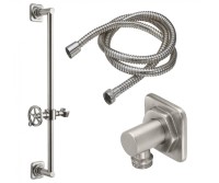 Industrial Handshower Slide Bar Set, Wheel Handle