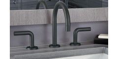 Modern Faucet with Tubular Spout and Handles