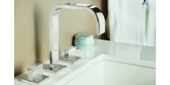 Widespread Faucet with Flat Lever Handles