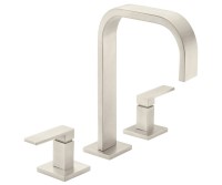 High arc, Modern Tub Filler with Flat Lever Handles