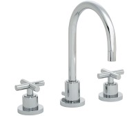 Modern Widespread Faucet with Cross Handles