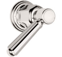 Metal Lever Handle, White Index Button