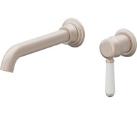 Long Spout 2 Hole, Coronado Lever Handle Wall Faucet