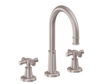 Decorative Top Cross Handle with Tall Arching Spout Sink Faucet