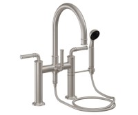 7 Inch Bridge Style Tub Faucet, Lever Handle