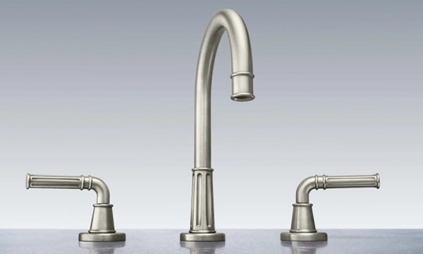 Trousdale Widespread with Lever Handles, Satin Nickel