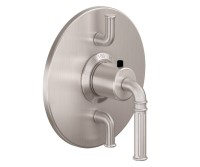 Round Back Plate, Lever Handle Style Therm with 2 Stops